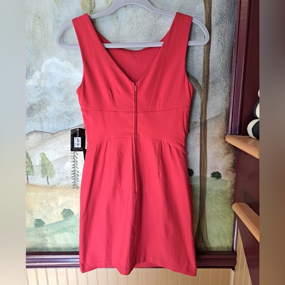 Teeze Me Juniors Red Casual Dress With Pockets Zipper Closure Size 3 Y2K NWT - Picture 7 of 8